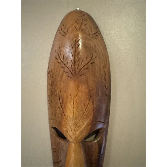 RARE Wood African or Polynesian Cultures Tribal Mask(12.5